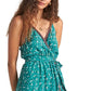 Billabong Women's Soft Seas Dress Green Size Medium