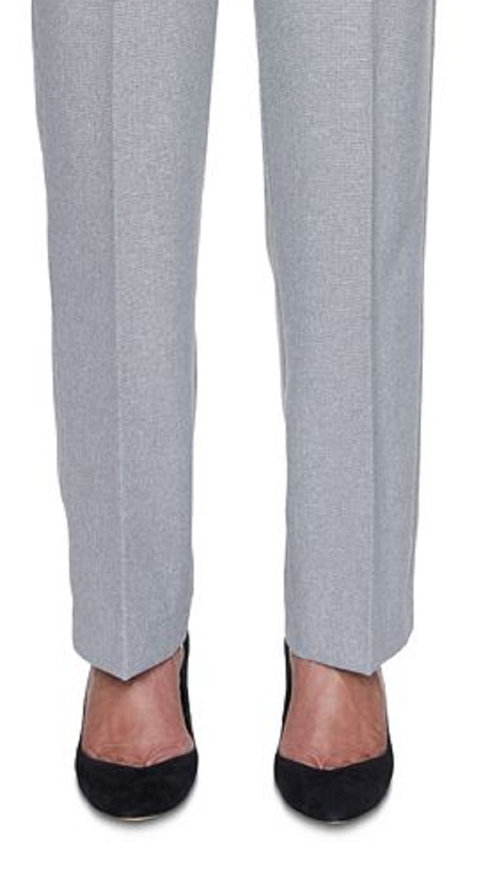 Alfred Dunner Women's Riverside Drive Pull on Pants Gray Size 10Petite