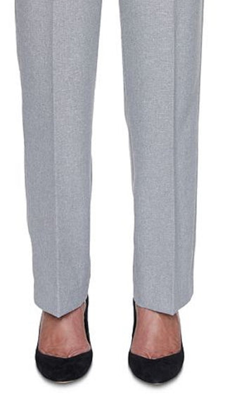 Alfred Dunner Women's Riverside Drive Pull on Pants Gray Size 10Petite