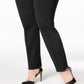 Alfani Women's Plus Hollywood Skinny Ponte Pants Black Size 14W