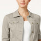 Charter Club Women's Denim Jacket Brown Size Large