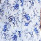 Karen Scott Women's Tuscan Garden Cotton Shirt Blue Size Petite X-Large
