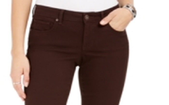 Style & Co Women's Tummy Control Bootcut Jeans Brown Size 14X4