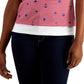 Karen Scott Women's Sailor T-Shirt Red Size Petite Small