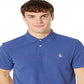 Original Penguin Men's Donegal Daddy Regular Fit Pique Polo Shirt Blue Size X-Large