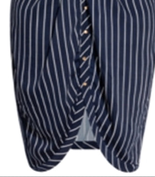City Chic Women's Twist Stripe Dress Blue Size 18W