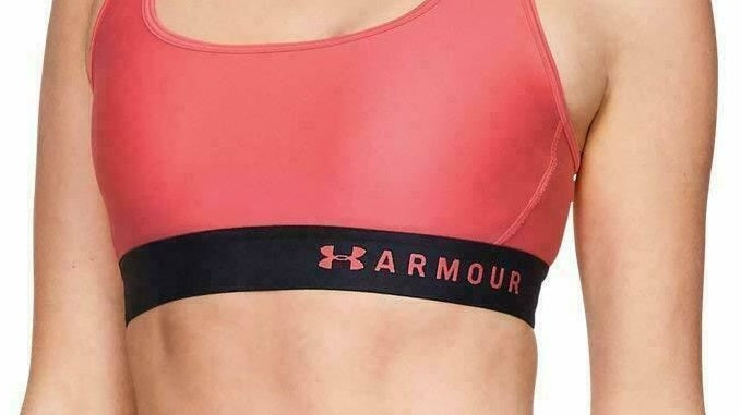 Under Armour Women's Impact Crossback Sports Bra Pink Size X-Small