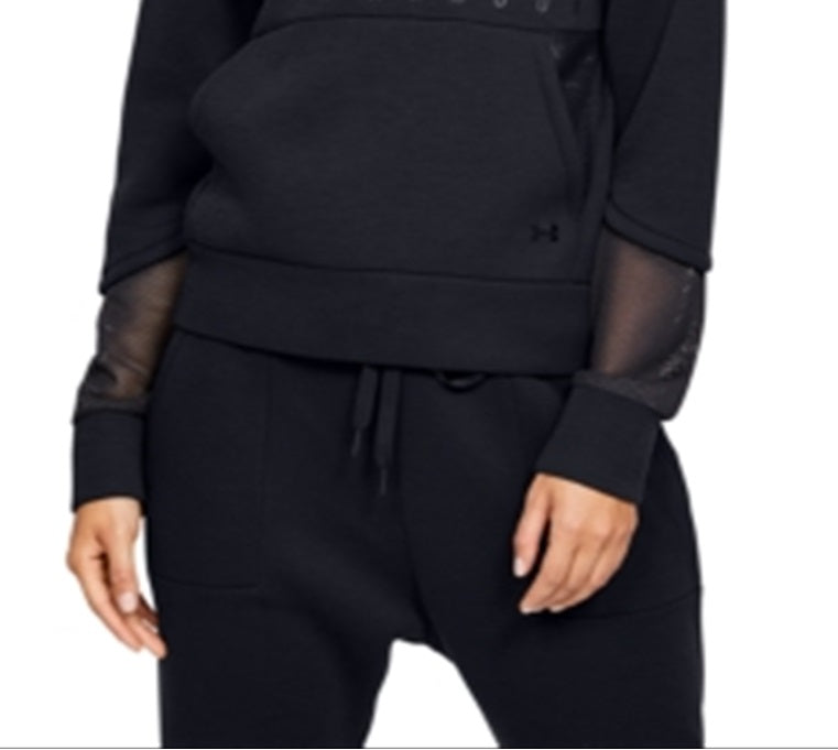 Under Armour Women's 1/2 Zip Long Sleeve Shirt Black Size Large