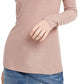INC International Concepts Women's Shimmer Turtleneck Top Pink Size X-Large