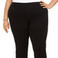 Style & Co Women's Plus Ella Pull on Bootcut Jeans Black Size 14W