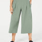 Maison Jules Women's Pleated Cropped Pants Green Size 12