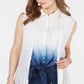 Charter Club Women's Open Front Pointelle Vest White Size X-Lage