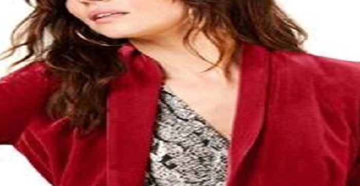 INC International Concepts Women's Velvet Blazer Red Size X-Small