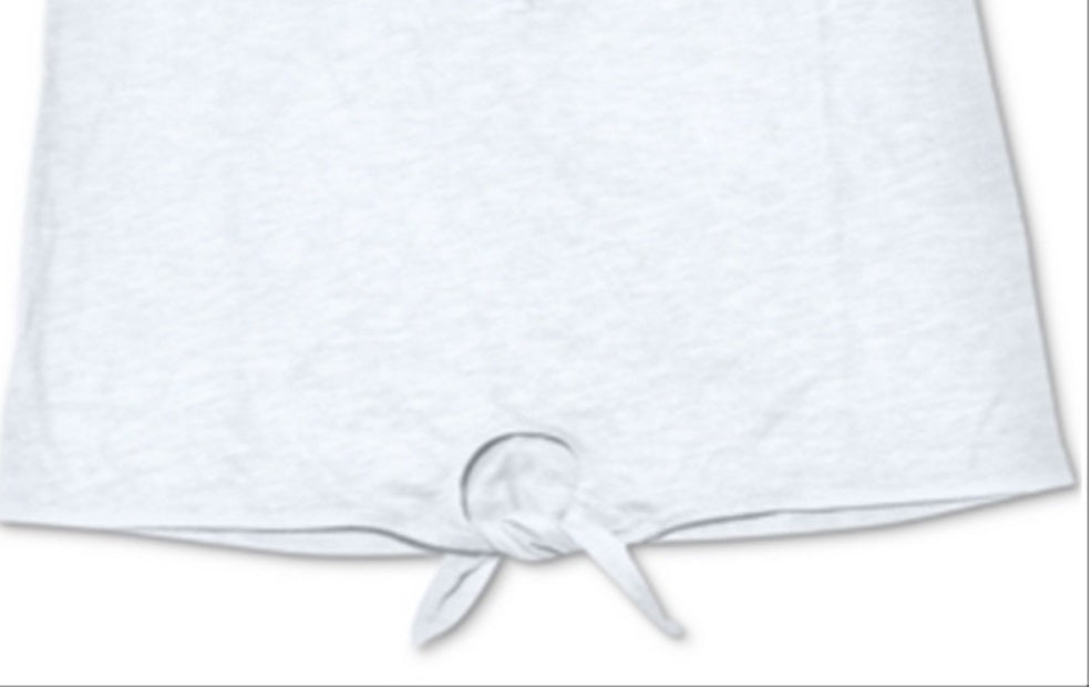 Style & Co Women's Henley Tank Top White Size Petite Medium