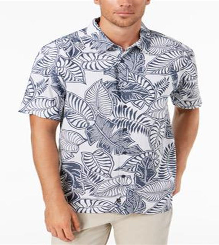 Quiksilver Waterman Men's Siesta Short Sleeve Shirt Blue Size X-Large