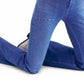 Free People Women's Zippered Pocketed Jeans Blue Size 30