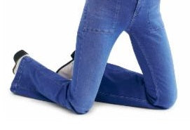 Free People Women's Zippered Pocketed Jeans Blue Size 30