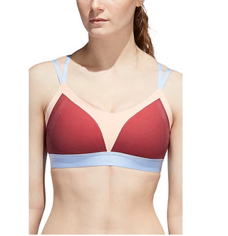 Adidas Women's All Me Training Bra Active Maroon/Glow Pink Size Medium