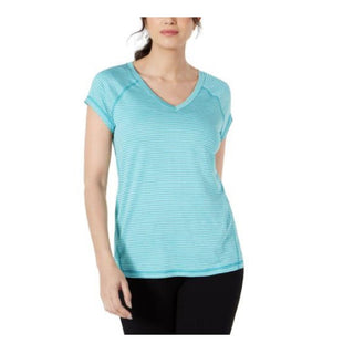 Ideology Women's Fitness Workout T-Shirt Blue Size XS