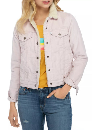 Levi's Womens Hush  Trucker Jacket Lilac Size Medium