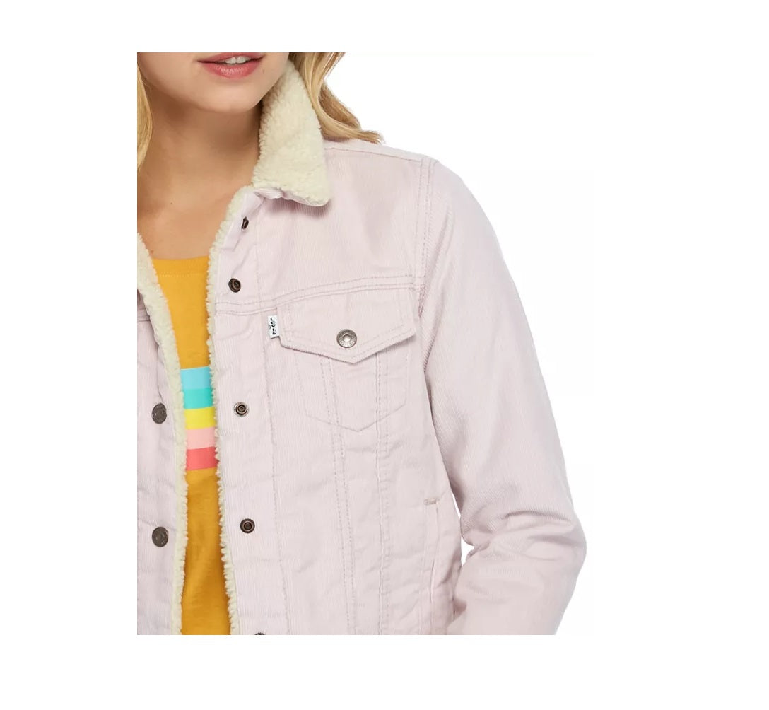 Levi's Womens Hush  Trucker Jacket Lilac Size Medium