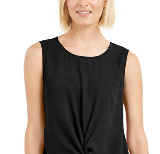 Alfani Women's Sleeveless Scoop Neck Top Black Size Medium