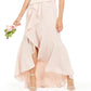 Adrianna Papell Women's Full Length Hi Lo Formal Dress Pink Size 16