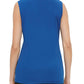 Calvin Klein Women's Blue Sleeveless V Neck Top Size L
