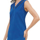 Calvin Klein Women's Blue Sleeveless V Neck Top Size L