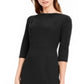 Calvin Klein Women's Flounce Bottom MIDI Dress Black Size 8