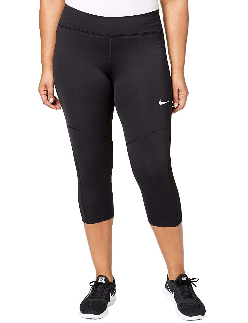 Nike Women's Power Training Capri Leggings Black Size 2X