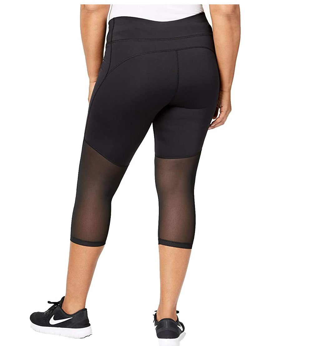 Nike Women's Power Training Capri Leggings Black Size 2X