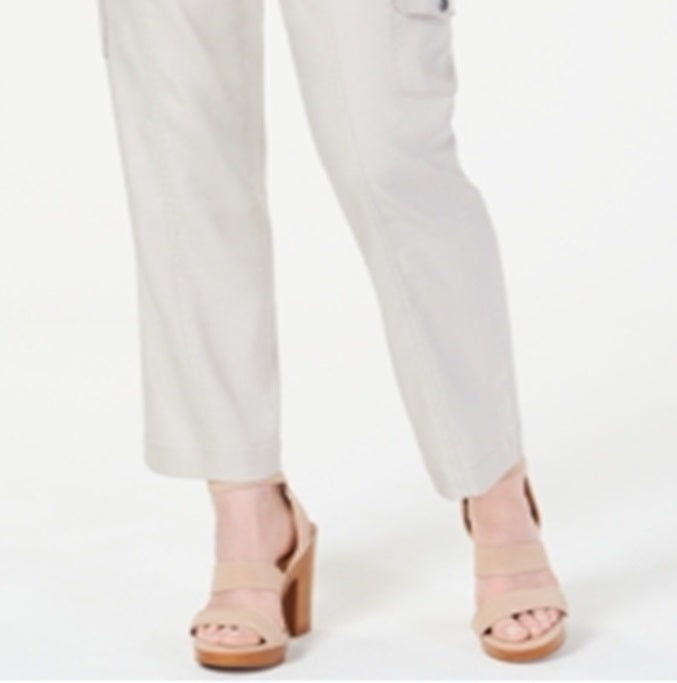 INC International Concepts Women's Belted Pants Brown Size 4