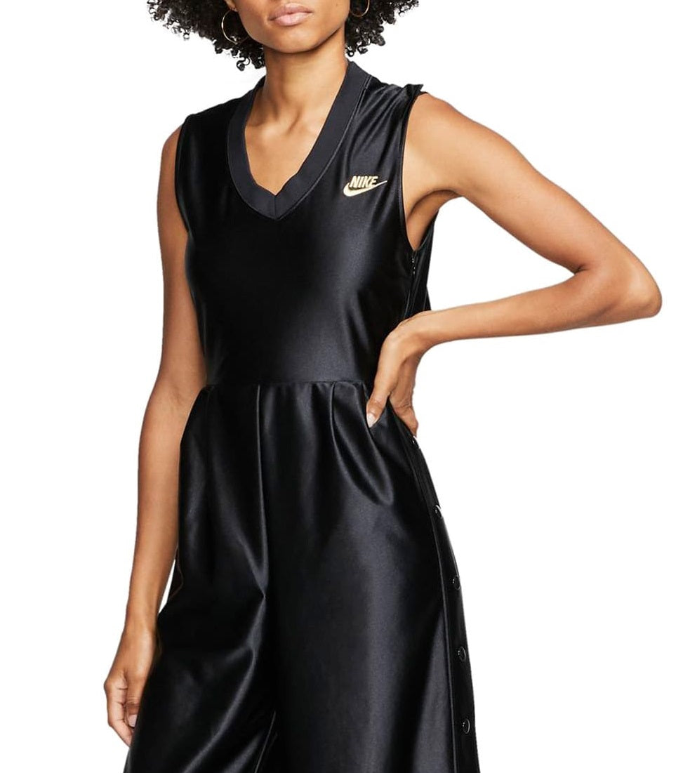 Nike Womens Fitness Running Jumpsuit Black Size Large
