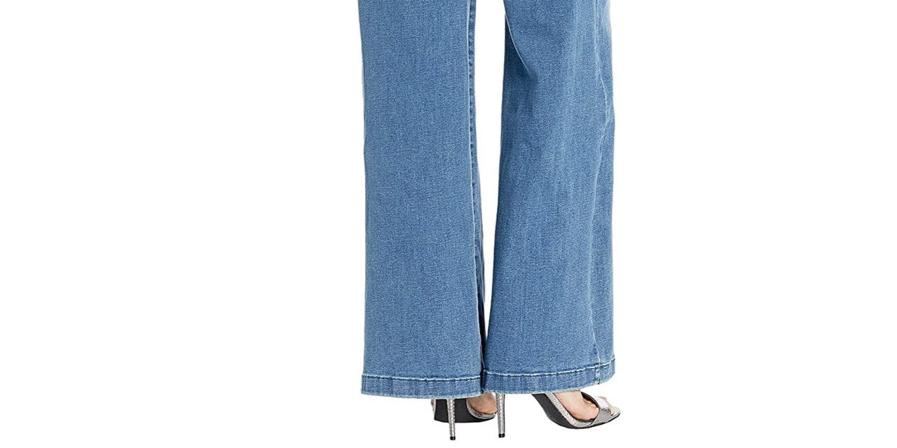NYDJ Women's Teresa Wide Leg Jeans in Brickell Blue Size 6