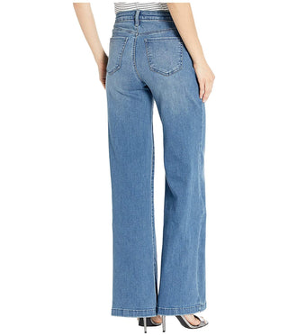 NYDJ Women's Teresa Wide Leg Jeans in Brickell Blue Size 6