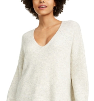 French Connection Women's Ribbed Pullover Sweater Brown Size Large