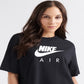Nike Women's Sportswear Air Tee Top Black Black Size M
