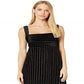 Free People Women's Slitted Sleeveless Sheath Dress Black Size Large