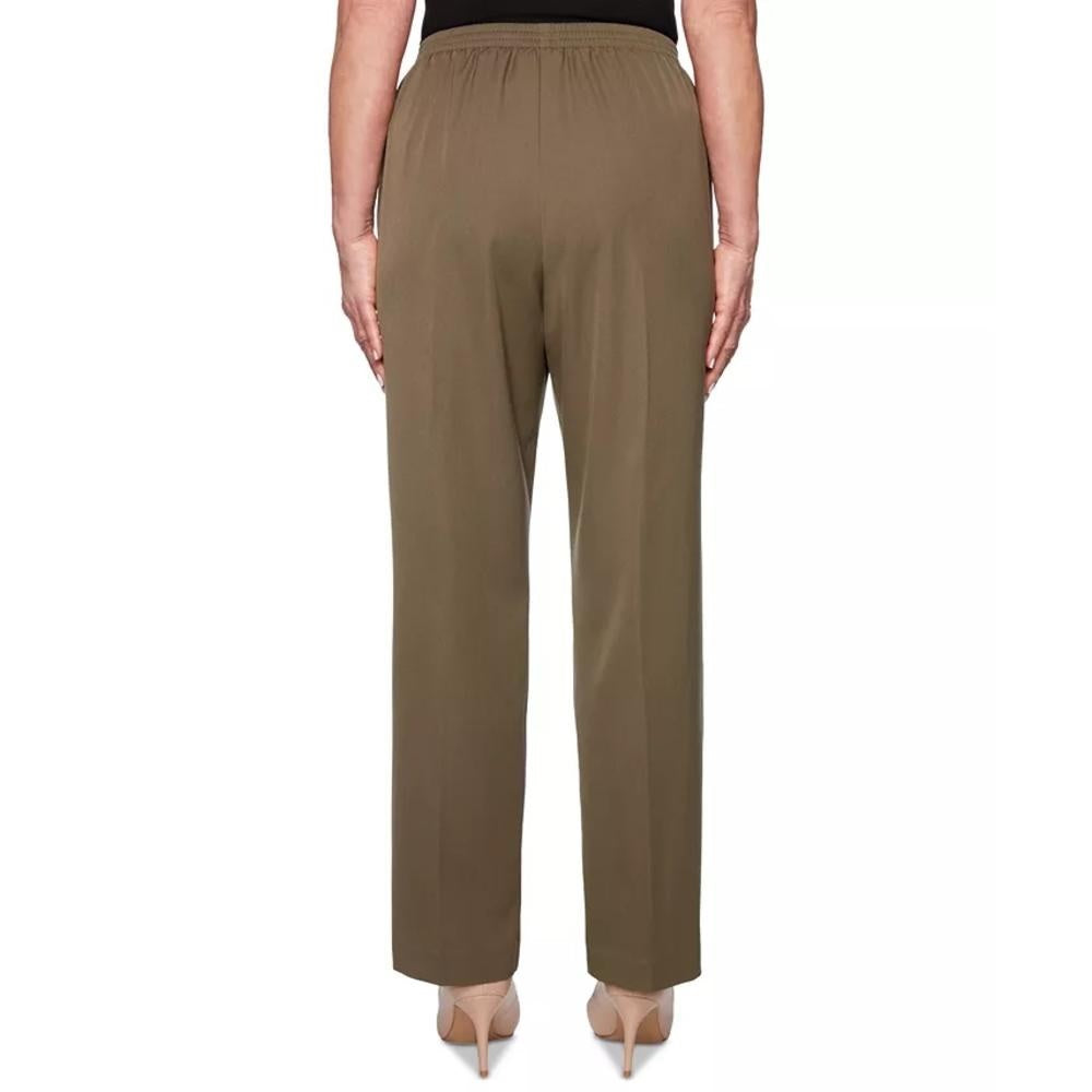 Alfred Dunner Women's Cedar Canyon Pull on Pants Green Size 14P