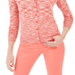 Charter Club Women's Space Dyed Button Cardigan Pink Size Small