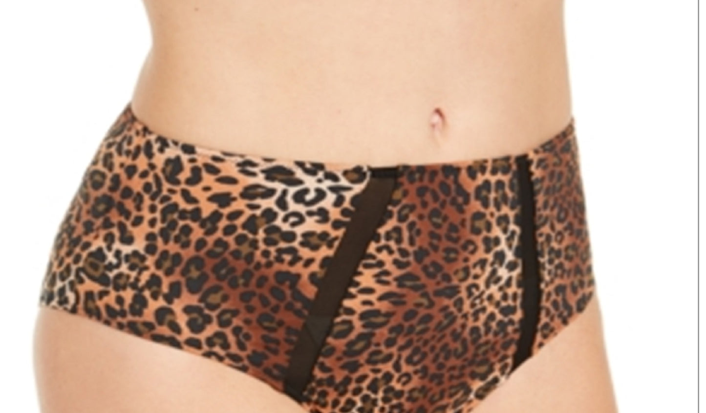 INC International Concepts Women's High Waist Brief Panty Brown Size Small