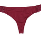 INC Women's Intimates Solid Everyday Underwear Maroon Size Small