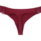 INC Women's Intimates Solid Everyday Underwear Maroon Size Small