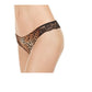INC Women's Lace-Trim Leopard-Print Thong Underwear Leopard Brown Size 2XL