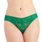 INC International Concepts Women's Smooth Lace Thong -Green Size Small