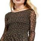 Free People Women's Hello and Goodbye Mesh MIDI Dress Black Size Large