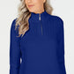 Karen Scott Women's Cotton Mock Neck Pullover Blue Size Petite L