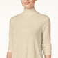 JM Collection Women's Turtleneck Top Brown Size X-Small