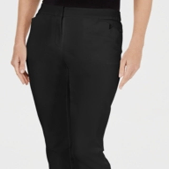 Alfani Women's Solid Skinny Wear to Work Pants Black Black Size 6